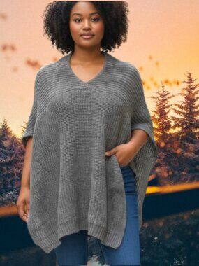 14th & Union Knit Poncho